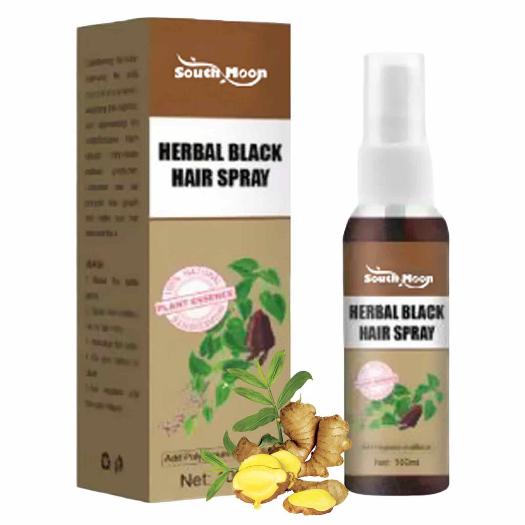 Black Hair Spray Dry Hair Nourishing Spray 3.4 fl oz Hair Darkening