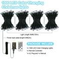 thumbnail image 3 of 394FT 1000 LED Christmas Lights Outdoor String Lights 8 Modes & Timer Twinkle Fairy Lights Plug in Waterproof LED String Lights for Xmas Yard Tree Patio Wedding Holiday Party Decorations (Cool White), 3 of 6