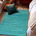 thumbnail image 3 of Alfombra Chindi de algodón Ramanta Home, 91 x 152 cm, color verde azulado, 3 of 9