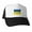 Black/White, variant on - Ukraine Flag - Adjustable Unisex Printed Trucker Hat with Mesh Back