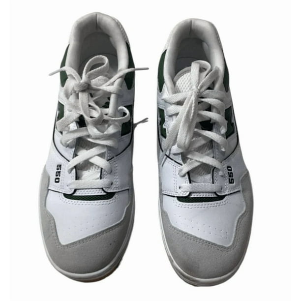 New Balance 550 low top Men's leather sneakers in White and Green