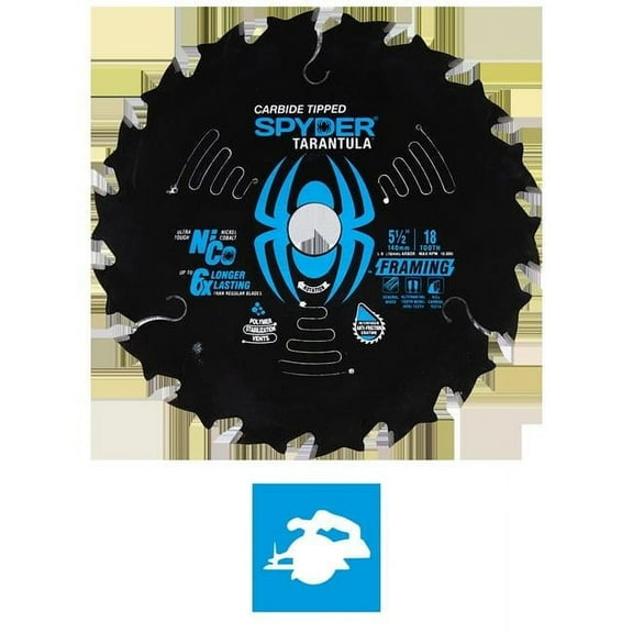 SM Products 13029 5.5 in. 18-Tooth Tarantula Framing Saw Blade