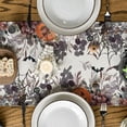 thumbnail image 3 of Jack-O''-Lantern Pumpkin Floral Ghost Halloween Table Runner, Eucalyptus Kitchen Dining Table Decoration for Home Party Decor 13x72 Inch, 3 of 6