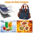 thumbnail image 3 of TRANSLINK Tote lunch Bag for Women Large Canvas Insulation Bags Work Bag Satchels Handbags, 3 of 8