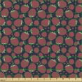 thumbnail image 2 of Ambesonne Fruits Fabric by the Yard Upholstery, Pastel Raspberries on Dark, 2 Yards, Dark Pink Night Blue, 2 of 5