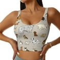 thumbnail image 2 of Lsque Dog Animal Printed Women'S Sports Bra, Compression, Moisture Wicking, High-Impact Sports Bra For Women,Supportive sports bra-X-Large, 2 of 9