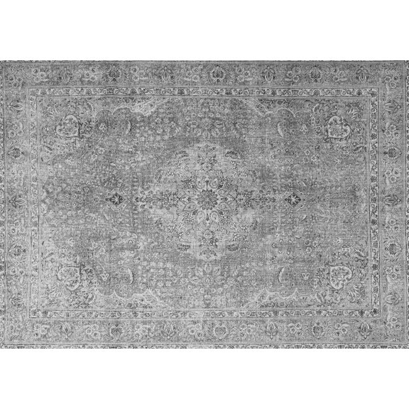 Ahgly Company Indoor Rectangle Persian Gray Traditional Area Rugs, 2' x 5'