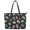 Colorful Skull, variant on POLERO Tote Bag Dark Spider web Casual Handbag for Travel, PU Leather Lightweight Waterproof Saddle Handbag