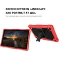 thumbnail image 4 of FIEWESEY for Urao C107/Jeazans OC101/C107 10.1 inch Tablet Hybird Case Kids Friendly with Stand case Cover for HiGrace C107/ZOFYWNAS C107/Freeski C107/Pswarfd 10.1 inch Tablet (Red/Black), 4 of 8