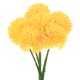 thumbnail image 1 of Uxcell Flores de bola de crisantemo artificial, ramos de seda de hortensia falsas para el hogar/boda amarillos, 1 of 1