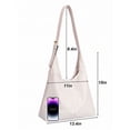 thumbnail image 2 of BadPiggies Hobo Bags for Women Soft Vegan PU Leather Shoulder Handbag Slouchy Tote Purses, 2 of 7