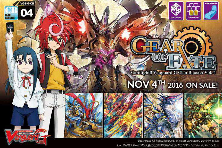 7 Cards Cardfight Vanguard G Clan Gear of Fate Booster Pack VGE-G-CB04 