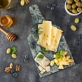 thumbnail image 5 of Marble Print Cutting Board, Ceramic Style Grunge Scratches Formless Lines and Cracks Art, Decorative Tempered Glass Cutting and Serving Board, Wine Bottle Shape, Tan Beige Dark Taupe, by Ambesonne, 5 of 5