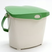 Redmon 1.9 Gal Kitchen Compost Bin, Odor Control Lid for Food Scraps, Beige/Green