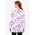 thumbnail image 2 of Woman Within Plus Size Perfect Printed Long-Sleeve Crewneck Tunic, 2 of 5