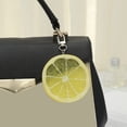 thumbnail image 6 of Lemon Slices Chain Resin Fruit Model Funny Keyring Simulated Fruits Keychain Pendant Bag Charm Stylish Jewelry, 6 of 13