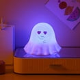 thumbnail image 1 of weibbin Cute Ghost Night Light 7 Color Changing LED Lamp Rechargeable Bedside Nightlight Decor for Bedroom Nursery Gift Silicone PVC, 1 of 6