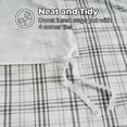 thumbnail image 4 of BNM Plaid Flannel Cotton Duvet Set, Twin, Charcoal, 4 of 7