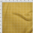 thumbnail image 3 of oneOone Cotton Cambric Gamboge Yellow Fabric Geometric Bandhani Sewing Craft Projects Fabric Prints By Yard 56 Inch Wide, 3 of 4