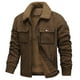 thumbnail image 2 of Ceisia Men's Fleece-Lined Suede-Like Workwear Jacket with Sherpa Collar Gift, 2 of 4