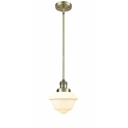 

Innovations Lighting 201S Small Oxford Small Oxford 1 Light 8 Wide Mini Pendant - White