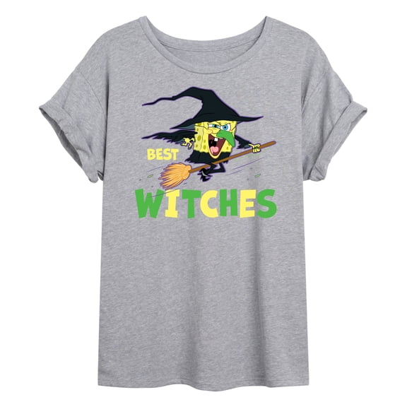 SpongeBob SquarePants - Best Witches - Juniors Ideal Flowy Muscle T-Shirt
