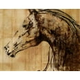 thumbnail image 2 of PI Studio 32x26 Gold Ornate Wood Framed with Double Matting Museum Art Print Titled - Stallion I - Print on Demand, 2 of 4