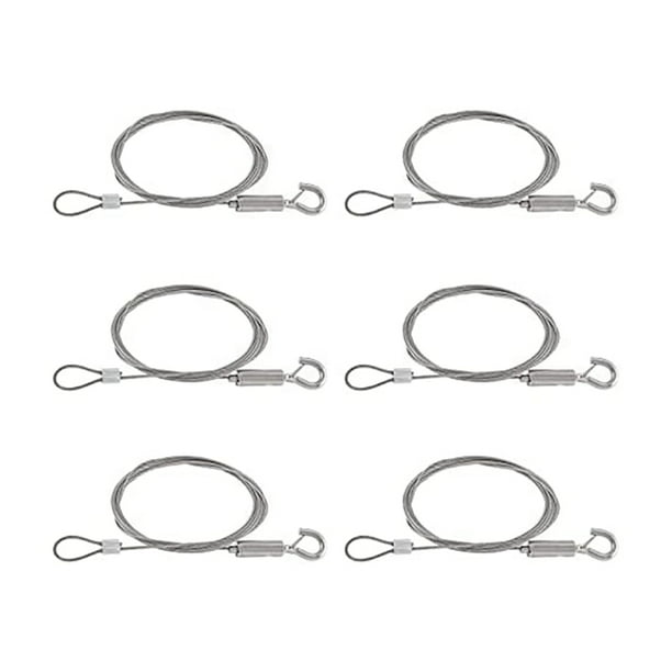 6 PCS Heavy Duty Stainless Steel Wire Rope, 2M Adjustable Picture