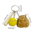 Baseball Keychain Three Piece Set Pendant Gift Baseball Three in One
