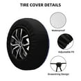 thumbnail image 2 of Pofeuu Purple Snowflake Elegance Print Spare Tire Wheel Cover for Car Truck SUV Camper Universal Fit Spare Tire Cover RV Spare Tire Covers-17 inch, 2 of 6