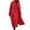 Red, variant on Oversized Wool Coat Women Warm Winter Daily Trendy Loose Longline Versatile Outerwear Red L