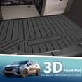 thumbnail image 2 of Unique Bargains Flat Face Cargo Liner Rear Trunk Mat Trunk Cargo Luggage Boot Tray Mat Vertical Stripes Pattern for Buick Envision 2021-2024 Anti-Slip, 2 of 7