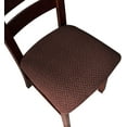 thumbnail image 1 of LAICAIW Seat Covers for Dining Room Chair Seat Slipcovers Kitchen Chair Covers (Chocolate, 2 Pcs), 1 of 7