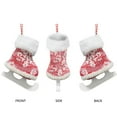 thumbnail image 4 of Knit Ice Skate Christmas Ornaments, 3D Plush Design with Blades for Hanging, Christmas Tree Decorations for Winter Sports Theme, 4 of 4