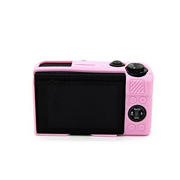 G7X Camera Silicone Case Ultra-Thin Lightweight Rubber Soft Bag Cover for  Canon PowerShot G7X Mark III + Microfiber Cloth (Pink)