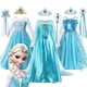 thumbnail image 2 of Vestido de princesa Elsa de la reina de las nieves para niñas, disfraz de Frozen para carnaval, fiesta de cumpleaños y graduación, 2024, 2 of 5