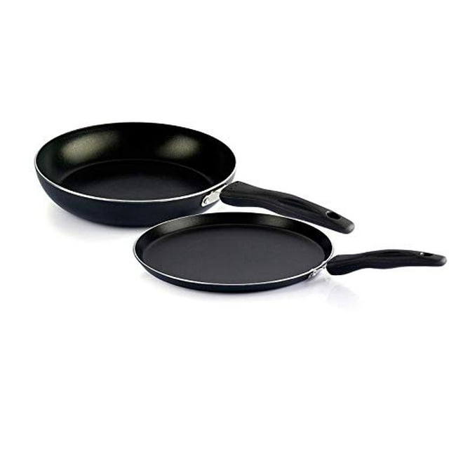 Vinod Non-Stick 2pcs Cookware Set (24cm Frypan 28cm Omni Tawa)