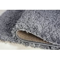 thumbnail image 4 of Ladole Rugs Solid Color Shaggy Meknes Durable Beautiful Turkish Indoor Big Runner Rug in Gray, 3x10 (2'7" x 9'10", 80cm x 300cm), 4 of 6