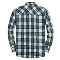 thumbnail image 4 of Dpytoraw Men's Casual Plaid Work Long Sleeve Shirt Lightweight Breathable Button Up Top For Everyday Wear And Outdoor Activities Men’s Wrinkle-Free Shirts, 4 of 4