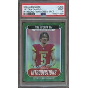 Graded PSA 9 2024 Panini Absolute Green Spectrum #I-JDS Jayden Daniels RC Insert