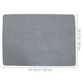 thumbnail image 2 of UPGRATOR Rug for Computer Chair 1Pack 120X90X1in Grey Polyester Square, 2 of 5