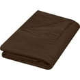 thumbnail image 1 of Sábana plana Utopia Bedding Queen Brown, suave microfibra cepillada, 1 of 9