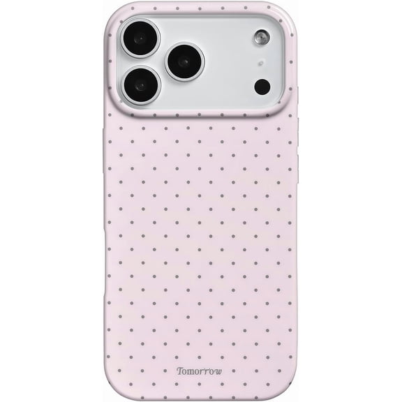 for iPhone 17 Pro Max Case Cute Polka Dot Aesthetics Case-Pink