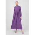 thumbnail image 2 of Purple - Vintage Purple - Crew neck - Unlined - Modest Dress - Refka, 2 of 5