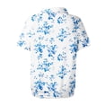 thumbnail image 4 of NAMTYQX Tshirts Shirts for Women Trendy Casual Short Sleeve Womens Polo Shirts Soft Lapel V Neck White Size M, 4 of 5