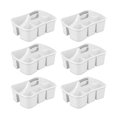 thumbnail image 1 of Sterilite Rangement Divisé Ultra Caddy avec 4 Compartiments, Blanc (Lot de 6), 1 of 4