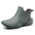 thumbnail image 2 of LIJCC Unisex Rain Boots Water Shoes Couples' Same Style Low Top Rubber Shoes Casual Fashion Outdoor Work Fishing Car Wash Kitchen Non Slip Overshoes Rain Boots, 2 of 5