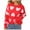 Red Sweaters for Winter, variant on XPMWRP Women's Cute Heart Winter Warm Sweater Knitted Top Casual Crewneck Long Sleeve Blouses Fashionable Sweaters Pullover Green S