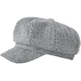 thumbnail image 5 of CoCopeaunts Newsboy Hat Octagonal Hat Women Winter Stripe Cap British France Retro Fashion Newsboy Cap Solid Beret Painter Cap, 5 of 7