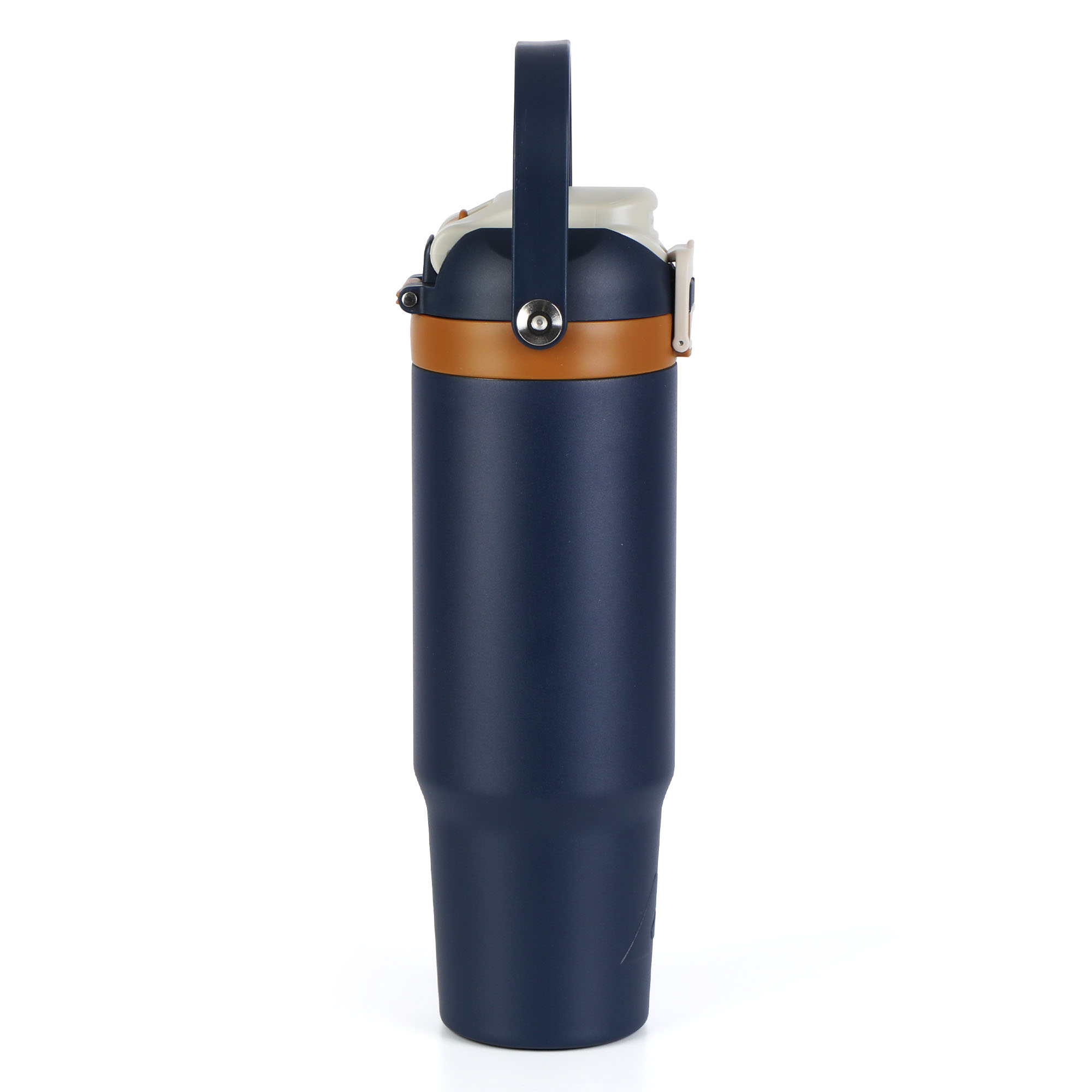 Vaso aislado de acero inoxidable de 30 oz con doble tapa, pared doble al vacío, con tapa de sorbo y vertido, Ozark Trail, Blue Cove 7